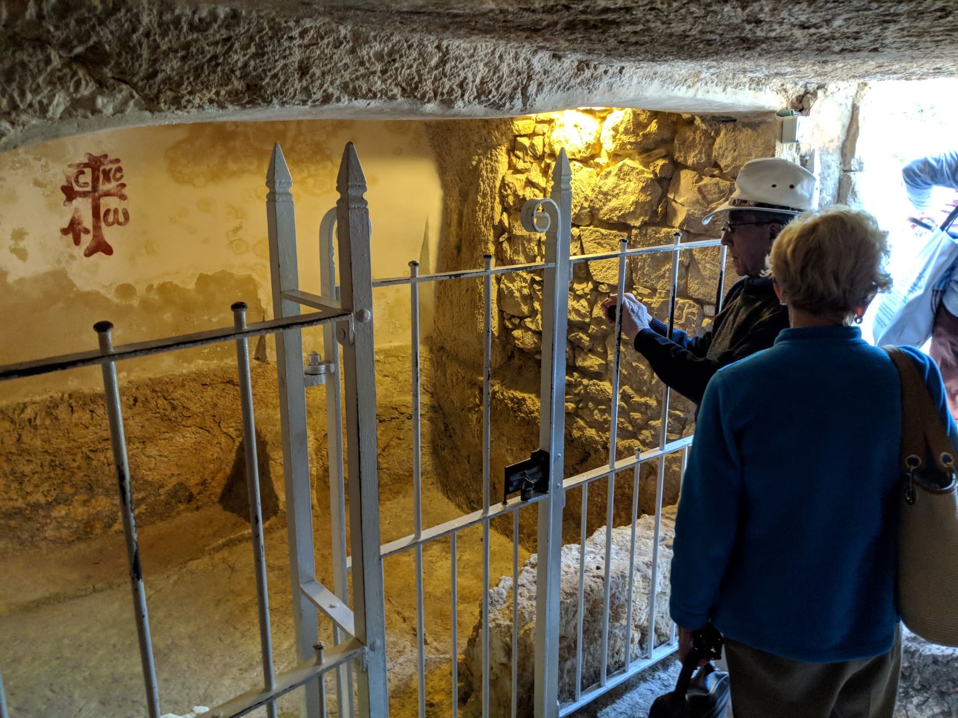The burial chamber interior